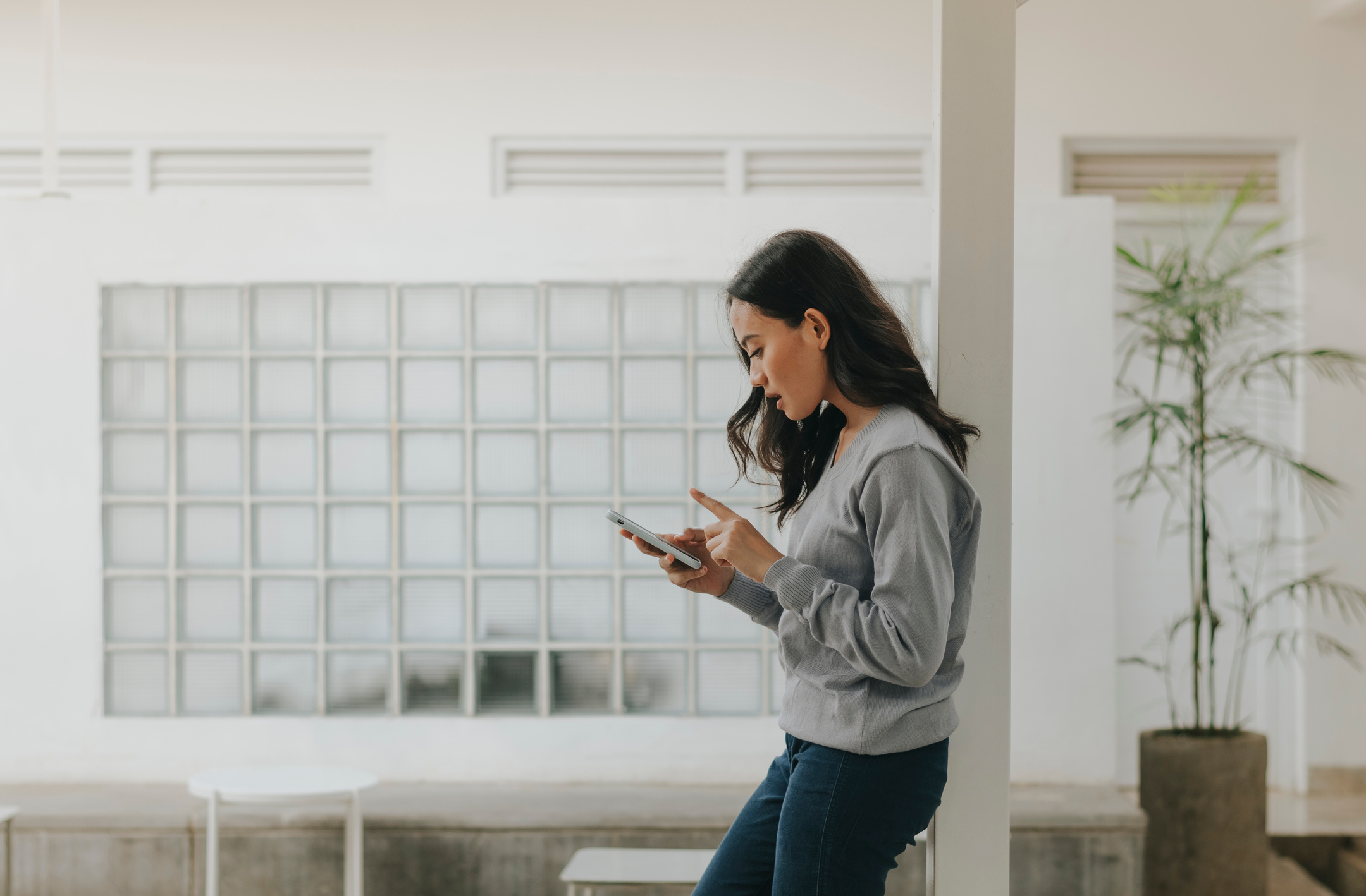 Woman Using Mobile Phone